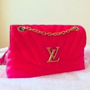 LV hot pink satchel